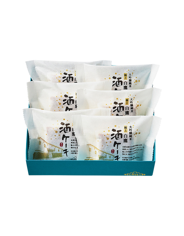 大吟醸純米「極上白鷹」酒ケーキ（日本酒のケーキ）：ケーキハウス