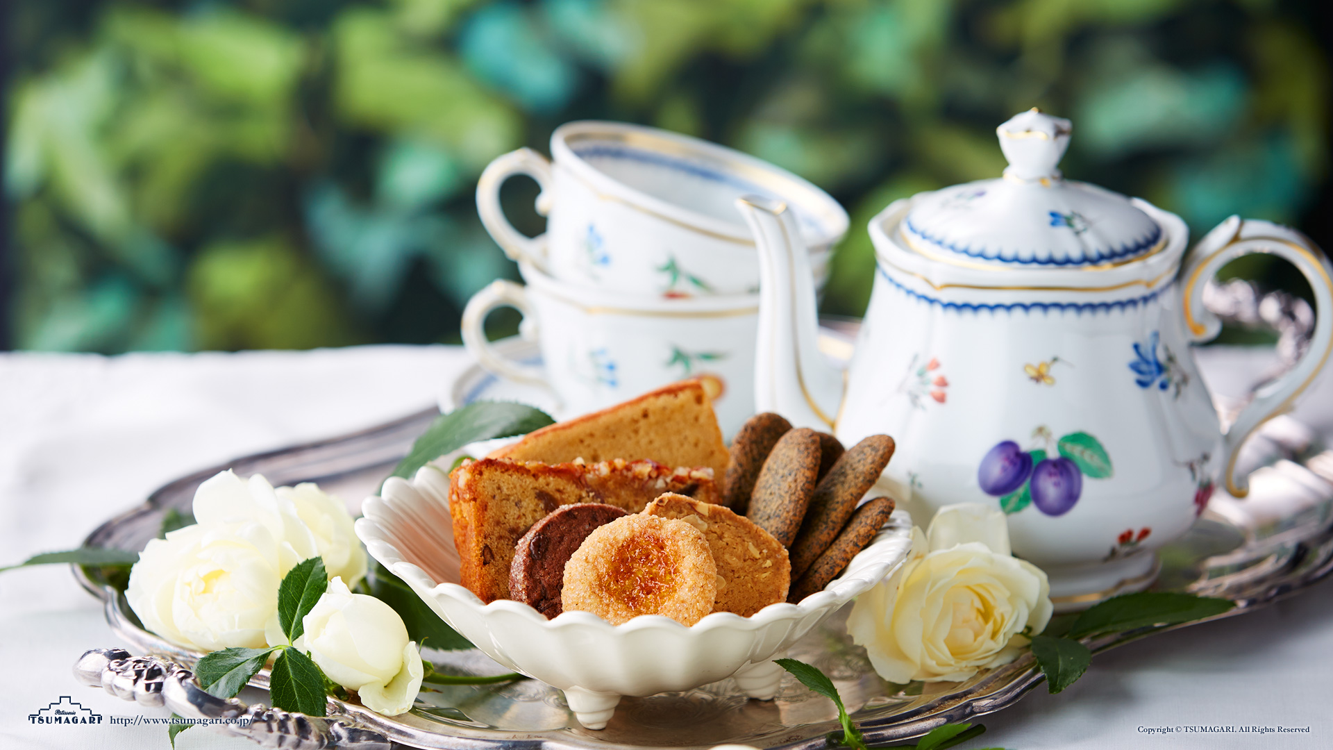 壁紙ダウンロード 紅茶が似合う優雅な午後 ケーキハウス ツマガリのオンラインショップ